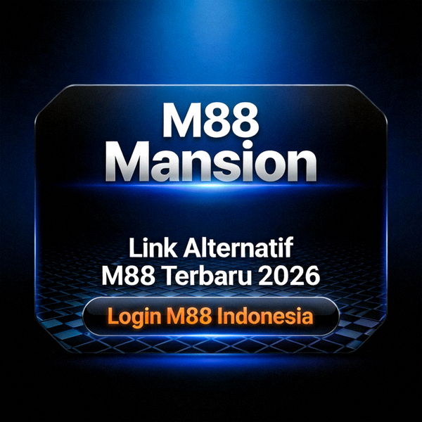 Animasi ilustrasi beragam permainan dan layanan yang tersedia di platform M88 Asia